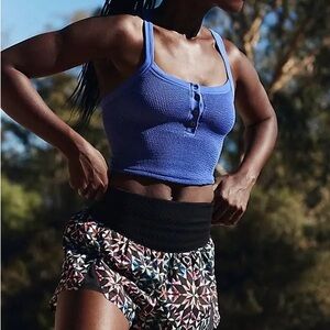 NWOT All Clear scrunched henley tank by FP Movement from Free People in XS/S
